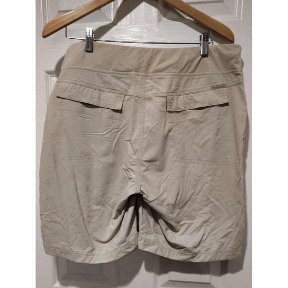 Royal Robbins Shorts Women’s Size Large Jammer Khaki Beige Pull On Nylon Stretch - Picture 4 of 7